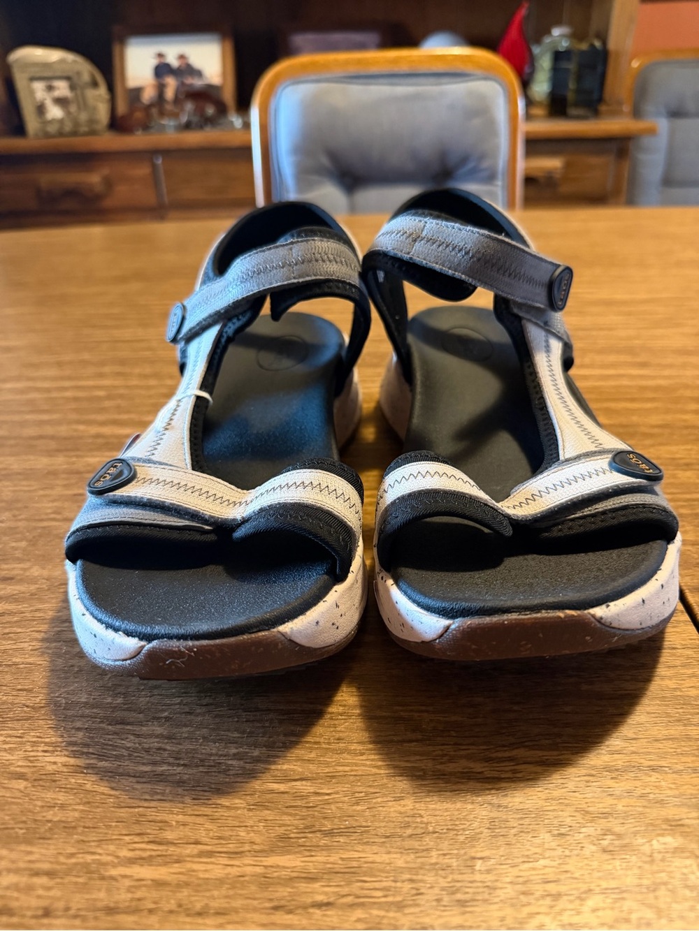 Women’s TAOS Comfortable Gray Adjustable Strap Sandals